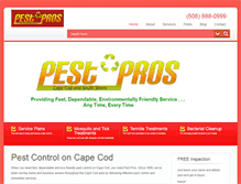 Tablet Screenshot of capecodpestpros.com